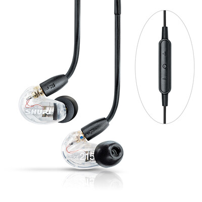 

Shure Shure SE215-CL-UNI In-ear remote control strong bass movement HiFi mobile phone headset transparent color