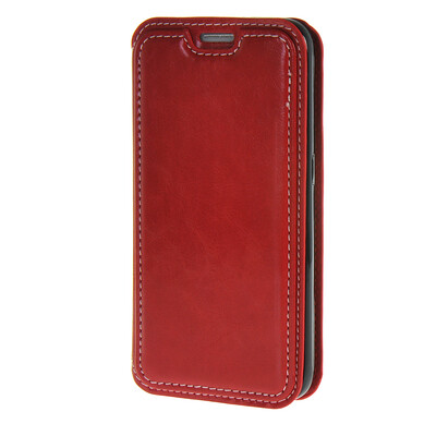 

MOONCASE Premium PU Flip Leather Wallet Card Pouch Back Case Cover for Samsung Galaxy S6 Red