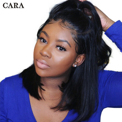 

250 Density Pre Plucked Lace Front Wig Straight Short Bob Wig Brazilian Human Hair Wigs With Baby Hair Dolago