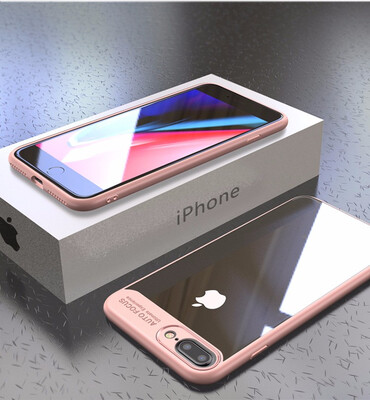 

For iPhone 7 Case TPU Flexible Bumper PC Clear Shock absorption Full Protective Back Cover For iPhone 8 Plus7 Plus