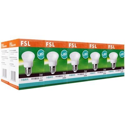 

Jingdong Supermarket] Foshan Lighting (FSL) LED Bulb Energy Saving 3W Spiral E27 Crystal Mushroom Warm White 3000K 10
