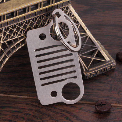 

Брелок из нержавеющей стали Джип Гриль KeyChain Брелок CJ Джоан TJ YJ XJ