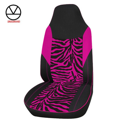 

1PCS Velvet Fabric Pink Zebra Car Seat Cover Universal Fits Most Car SUV Car Styling Interior Accessories Seat Cover