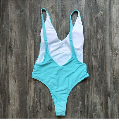 

Swimwear Women Swimsuit Push Up One Piece Swimsuits Deep V-neck Brazilian Bikini Set Solid biquinis