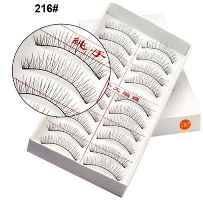 

New 10 Pair Handmade Fake Eyelashes False Eyelash 216
