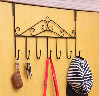 

Multi function seamless hook hanger hook for iron art door rear hanger