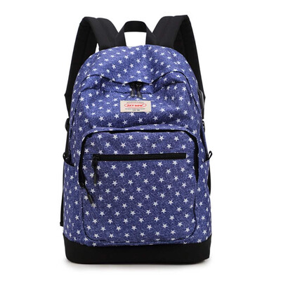 

Men&women shoulder bag computer bag printing travel bag external USB charging hole student bag