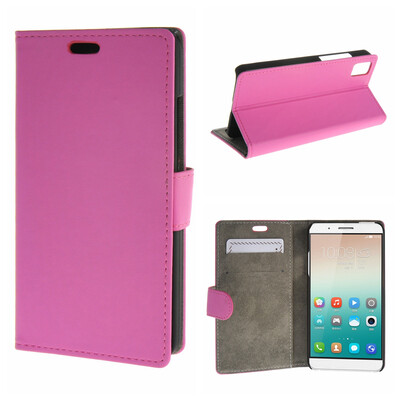 

MOONCASE ЧЕХОЛ ДЛЯ Huawei Honor 7i Premium PU Flip Leather Wallet Card Holder Bracket Back Pouch Hot pink 01
