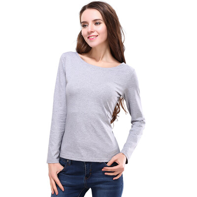 

POPBASIC Women Relax Fit Jersey Round Neck Tee Short Sleeve Cotton T-shirt