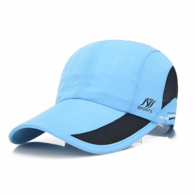 

New men&39s quick-drying baseball cap outdoor sun protection visor female sports leisure waterproof mesh cap