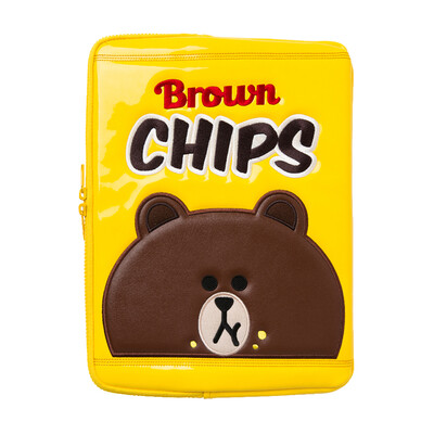 

LINE FRIENDS Laptop Bag 13 inch Brown Bear & Fries