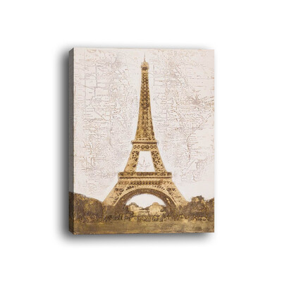 

Framed canvas modern living room bedroom background wall still life iron tower decorative painting