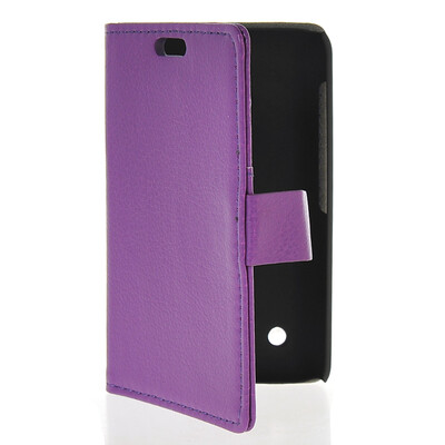 

MOONCASE Slim Leather Side Flip Wallet Card Slot Pouch Stand Back Case Cover for Nokia Lumia 530 Purple
