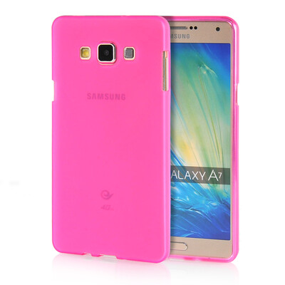 

MOONCASE Transparent Soft Flexible Silicone Gel TPU Skin Shell Back ЧЕХОЛ ДЛЯ Samsung Galaxy A7 Hot Pink