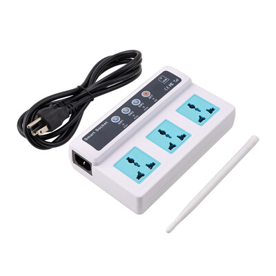 

3 Sockets Remote Control Wireless Mobile Phone GSM SIM Smart Socket Switch