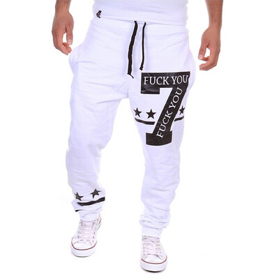 

Zogaa Men's Pant Sports English Printing Casual