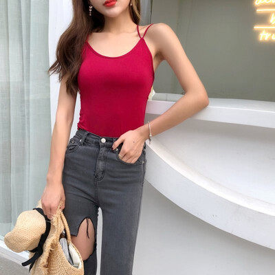 

New Arrival Women Sexy Hollow Out Vest Strap Camisole Tank Tops Blouse T Shirt