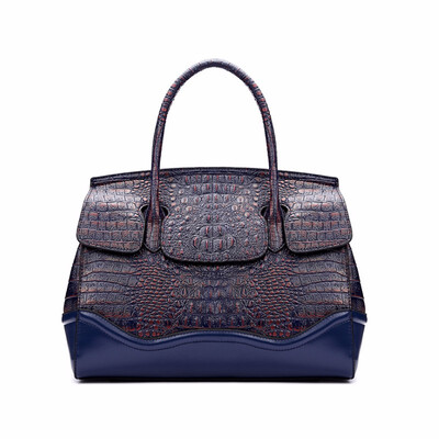 

Hot Sale Crocodile pattern women handbag cow leather casual shoulder bag genuine leather tote bag for women daily shopping