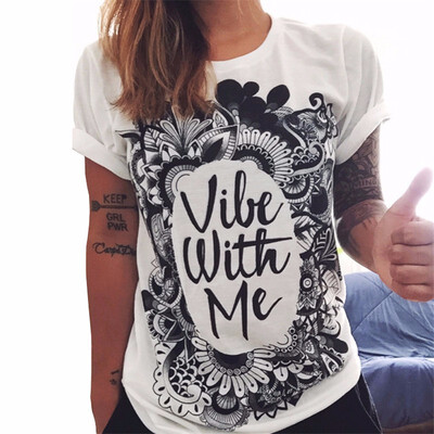 

Harajuku Tumblr Clothing T-shirts Print Punk Rock Fashion Graphic Tees Women T Shirt