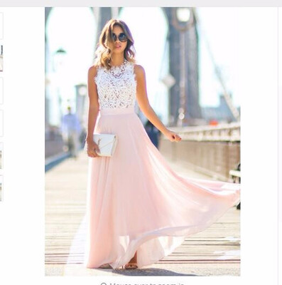 

New Arrival Sring Evening Party Hollow Out Beach Dress Womens Boho Sleeveless Maxi Dress Party dresses