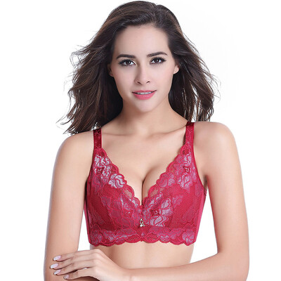 

Xia Yufang bra ultra-thin no sponge breathable no steel ring comfortable large size underwear gathered on the support thin section full cup bra 8825 brown C85