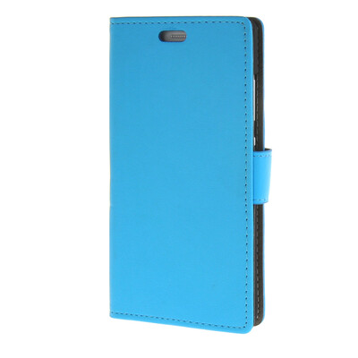 

MOONCASE Vivid colors Leather Wallet Card Slot Bracket Back чехол для Huawei P8 Lite Blue