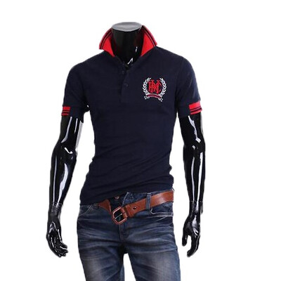 

Zogaa New Mens Polo Shirt Fashion Slim Embroidery All-matching