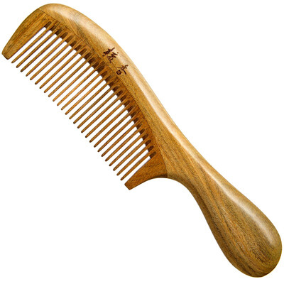 

Jingdong supermarket] comb incense dense teeth round jade sandalwood combing his girlfriend creative gift to send girlfriend birthday gift comb gift box M1802