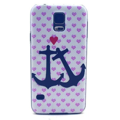 

MITI Hot Sale Ultra Thin Phone Cases for Samsung S5 i9600 Soft TPU Clear Transparent Phone Skin Cover Various Flowers Painted