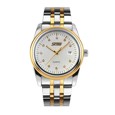 

SKMEI 9099 Mens Fashion Military Watches Sports Full Steel Quartz Wristwatches
