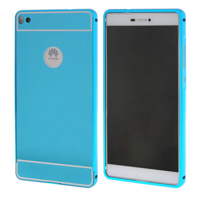 

MOONCASE Huawei P8 Case 2 IN 1 Hard Bumper insert Back Case Cover for Huawei Ascend P8 Blue