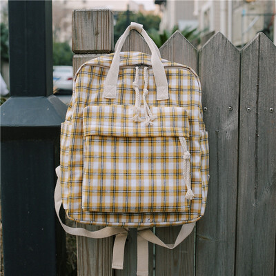 

Fashion Campus Leisure Canvas Backpack Teenage Girl Schoolbags Women Girls Bag Women Bagpack Students Mochila Travel Rucksack