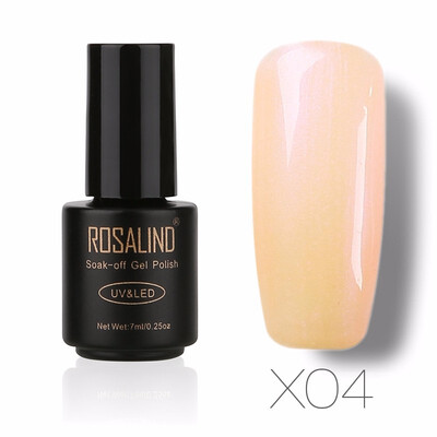 

ROSALIND 7ml Pearl UV Nail Gel Polish Pure Color UV Gel Polish Soak Off Semi Vernis Permanent gel lacquer