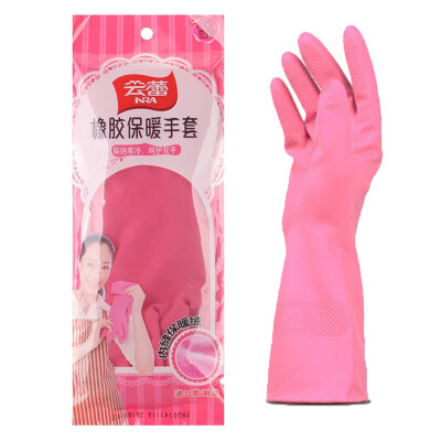 

【Jingdong supermarket】 Yunlei gloves natural rubber velvet thickening non-slip warm gloves (ordinary type) 28 * 10cm 10632