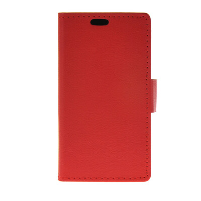 

MOONCASE Leather Side Flip Wallet Card Holder Stand Shell Pouch ЧЕХОЛ ДЛЯ Samsung Galaxy J1 Red