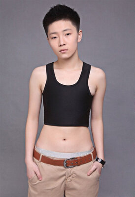 

Sexy Breathable Buckle Short Chest Breast Binder Trans Lesbian White Black