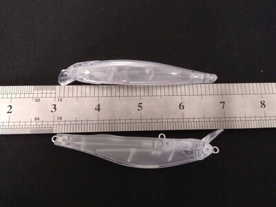 

10pcs Unpainted Fishing Lure Body Minnow Hardbaits Fishing Wobbler Artificial baits 3 12 inch 13 oz Blank lures FFETFT10