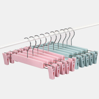

FOOJO pants clip drying rack pants hook pants rack pants skirt storage rack double color 10 Pack