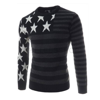 

Zogaa New Mens Knitwear European Style Five-pointed Star