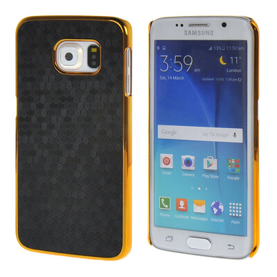 

MOONCASE Золото Chrome Шкала фильмы стиль Твердый переплет чехол для Samsung Galsxy S6 Edge черный