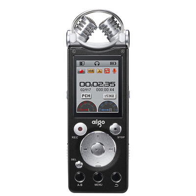 

Aigo R5511 рекордер Профессионального HD телеобъектив шум миниатюрных MP3-плеер, высокая емкость 2100H 8G серый