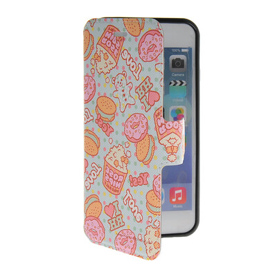

MOONCASE Cute Pattern Leather Side Flip Wallet Card Slot Pouch Stand Shell Back ЧЕХОЛ ДЛЯ Apple iPhone 6 ( 4.7 inch )
