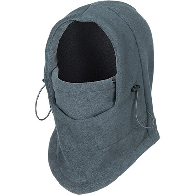 

Gaga Lin hat outdoor hat warm hat windproof warm fleece hat thickening CS hat mask head cover riding fleece collar sleeve tiger hat gray