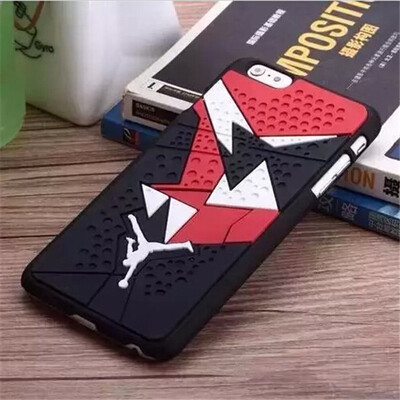

MITI 3D Иордания подошва ПВХ Резиновые крышка случая для Apple iPhone iPhone6 6 4.7 "Горячая продажа делам Jumpman 15 цветов телефон