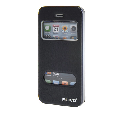 

MOONCASE iPhone 5G / 5S чехол для View Slim Leather Flip Pouch Bracket Back Cover Sapphire