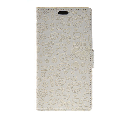 

MOONCASE Cute Little Witch Leather Side Flip Wallet Card Holder Stand Pouch ЧЕХОЛ ДЛЯ Huawei Ascend Y635 White