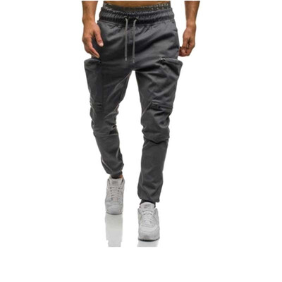 

Mens Fitness Slim Fit Sports Pants Pocket Splicing Casual Pants Mens Jogger Pants