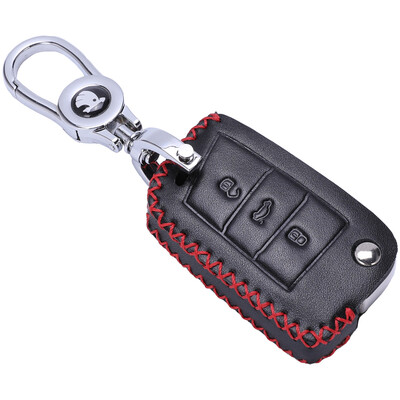 

KING ETING Skoda Key Case Leather Key Case Old Mingrui RS Hao Rui Jing Rui Speed ​​Special Car Keychain