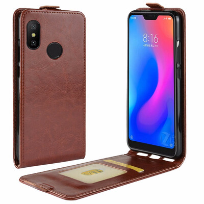 

for Xiaomi Mi A2 Lite WIERSS Flip Leather Case for Xiaomi Redmi 6 Pro 3GB 4GB 32GB 64GB Retro Wallet Case Leather Cover Cases