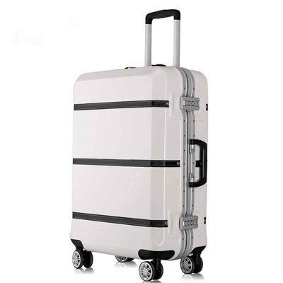 

202428 inch spinner ABS PC PU splice rolling luggage bag hardside cabin trolley suitcase case Aluminum frame brushed travel box